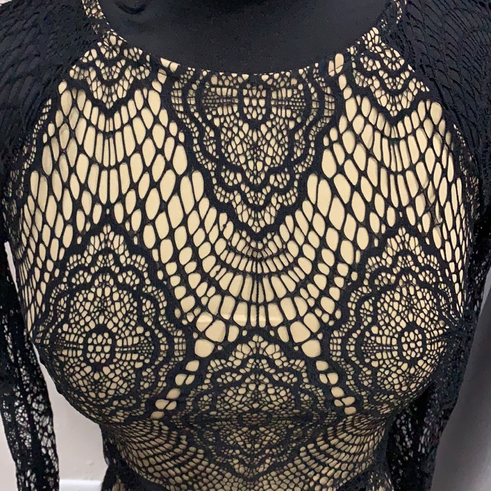 Selling a very cute black and nude two piece set from ANGL. - Picture 2 of 6